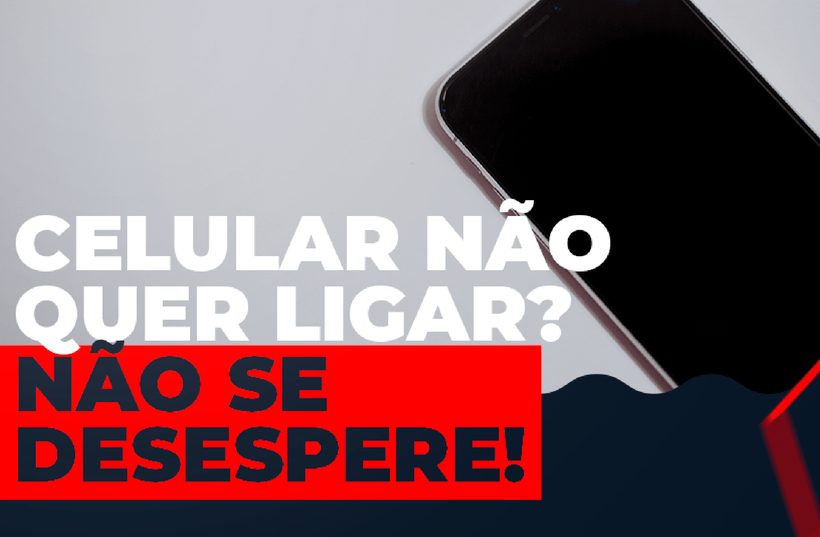 Arte da Rede Max: "Celular não quer ligar? Não se desespere!"